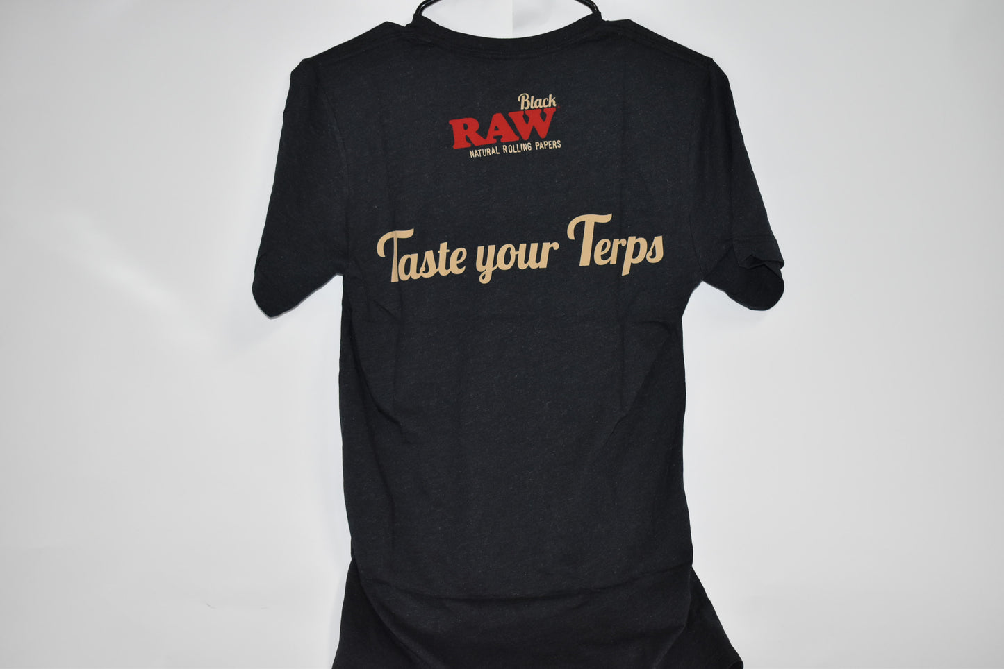 black raw terp natural rolling paper shirt Large