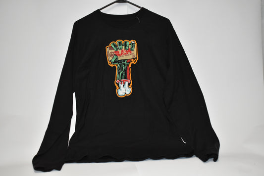 raw zombie ls M shirt