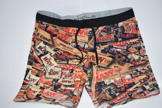 RAW LIFE BRAZIL BOARD SHORTS SIZE 40