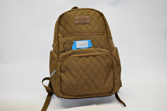 cookies v4 smell proof quilted nylon tonal backpack brown