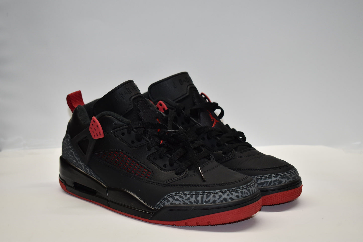 Jordan Mens Jordan Spizike Low - Mens Basketball Shoes Cool Grey/Gym Red/Black Size 8.0